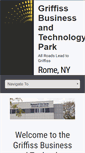 Mobile Screenshot of griffissbusinesspark.com